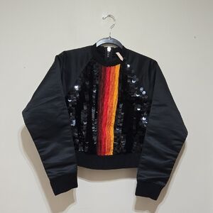 No Ka' Oi Yoga & Life Women's Pullover Sequin Jacket